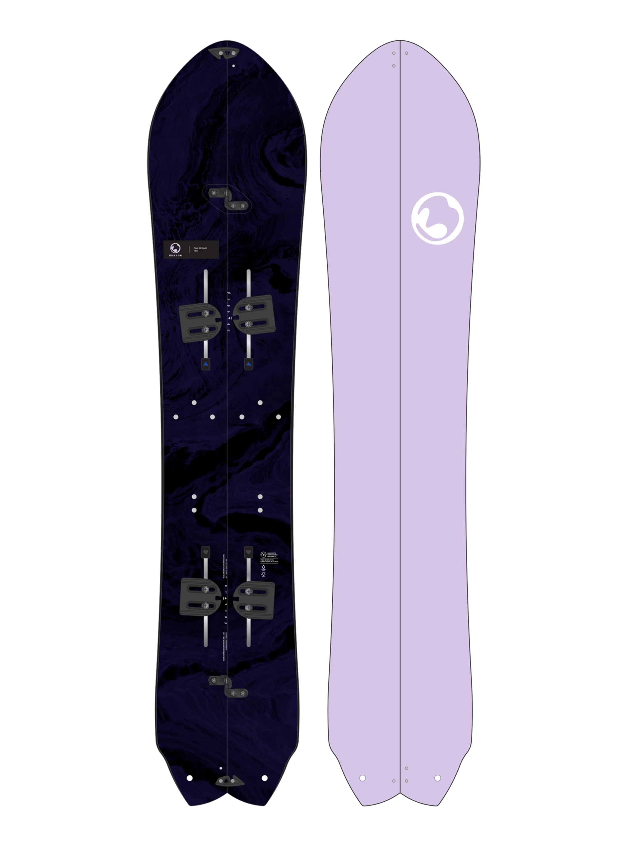 Burton 3D Fish Directional Flat Top Splitboard